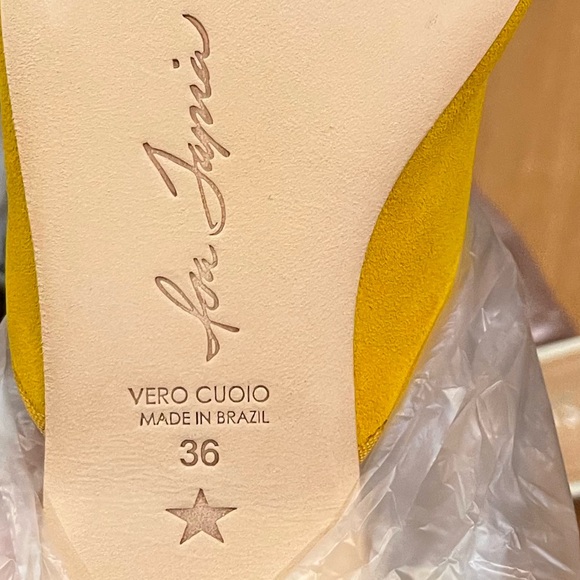 ISA TAPIA CANOVA CANARY YELLOW SUEDE ZS 36 - Picture 3 of 3